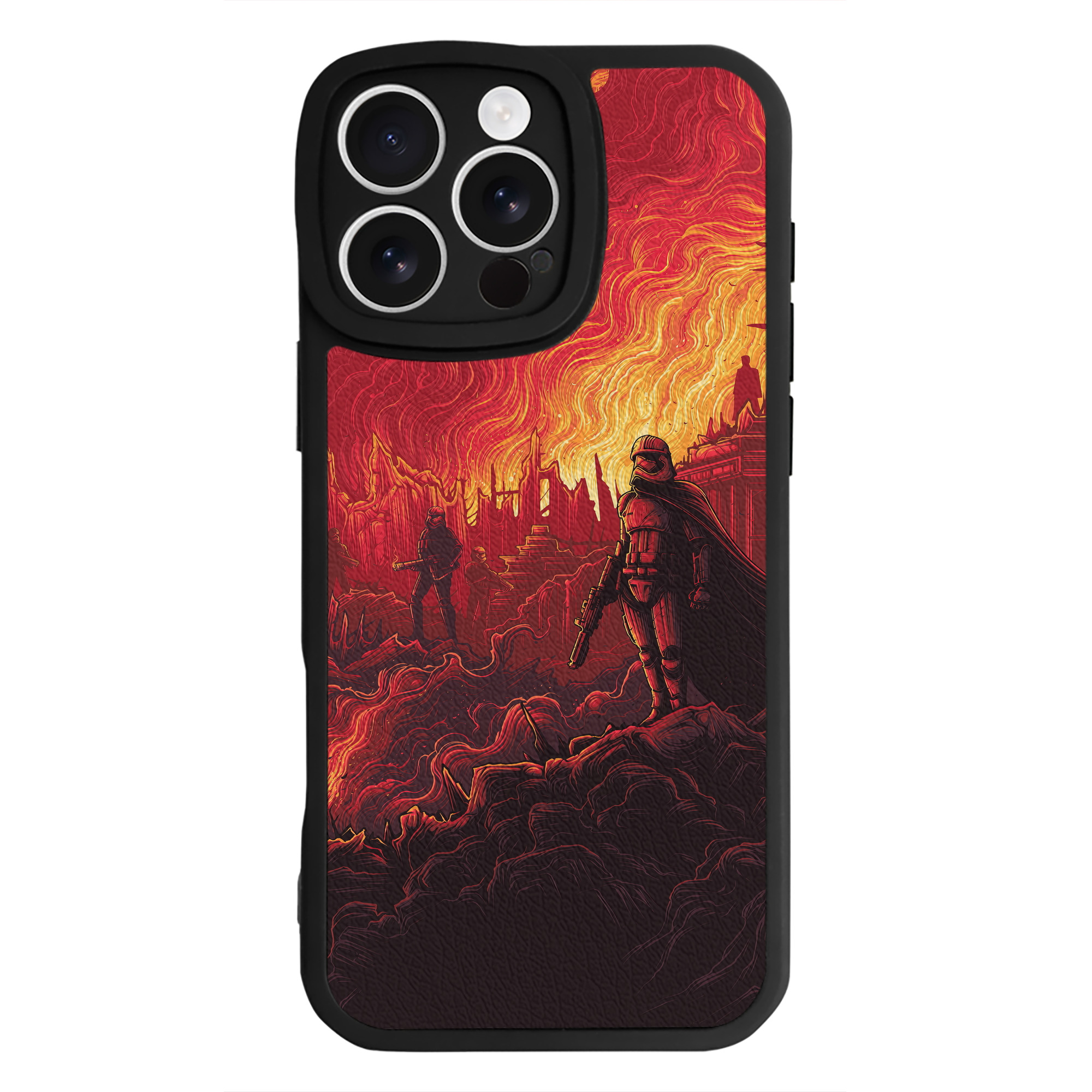 （画像用） スター・ウォーズ Star Wars 【iPhone 16シリーズ対応】シリコンスマホケース（レザー調） 材質：シリコン